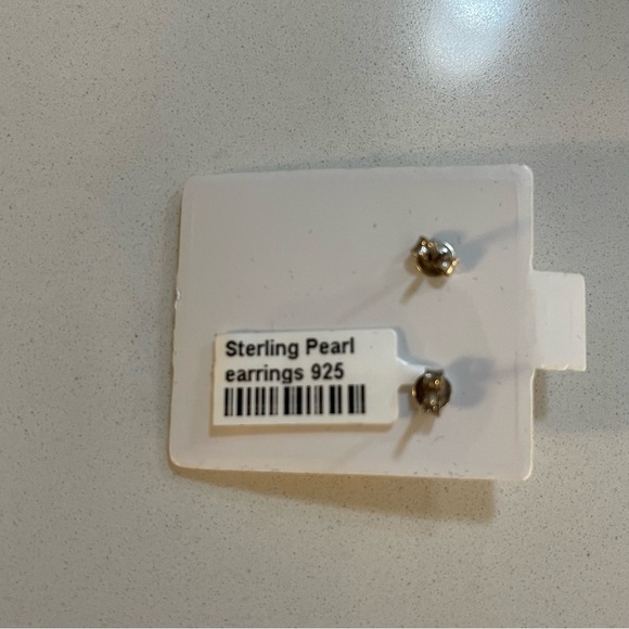 Sterling Silver 925 Freshwater peacock pearl earrings - Picture 5 of 8